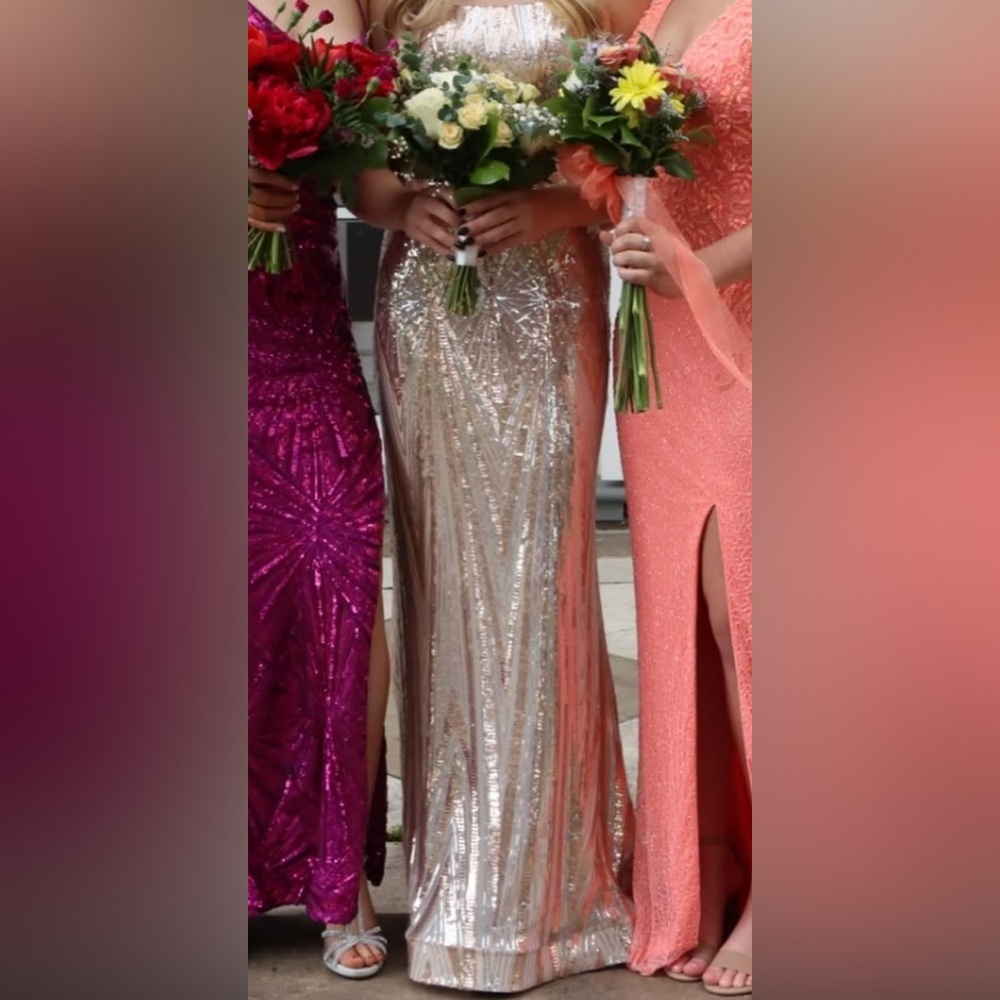 Sherri Hill Multicolor Sequin Prom Dresses - Picture 2 of 3